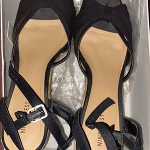 Black Nine West Platform Sandals